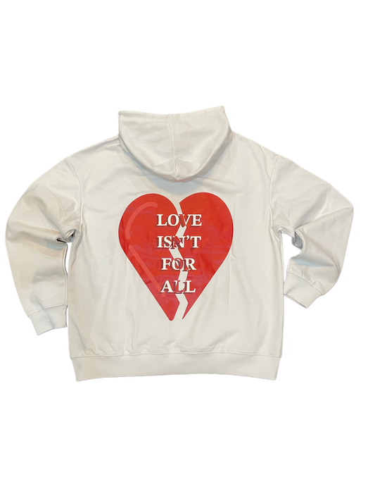 No Love Hoodie White