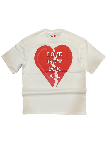 No Love Tee White