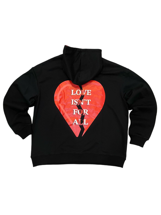 No Love Hoodie Black